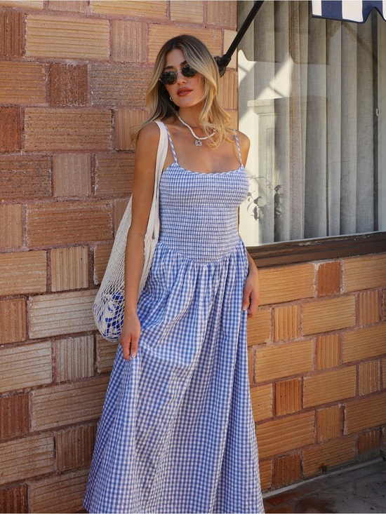 l*space Dresses & Skirts - L*Space Misha Midi in Morning Gingham XS